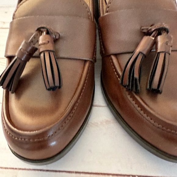 Baretraps Ziloh Blocked Heels Brush Brown Loafers Size 7M BNWOT - Picture 6 of 9